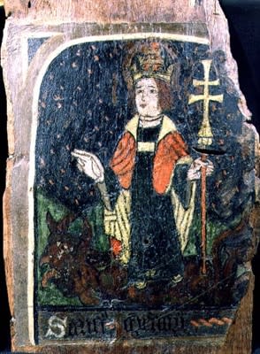 English School, Portrait of St Gregory, 1400s