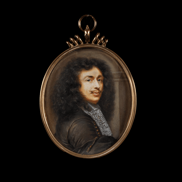 French School, The artist Claude Lefebvre (1632-75), wearing black robes and white lace jabot, c. 1664