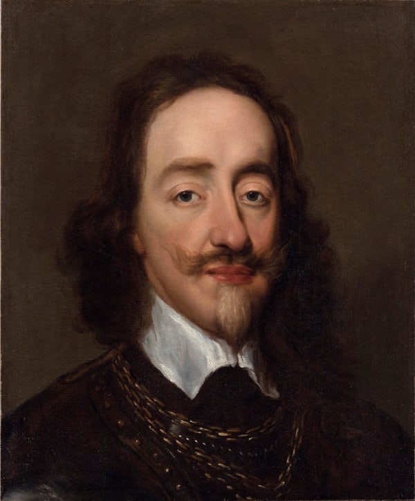 William Dobson, Portrait of King Charles I (1600-49), bust-length, in armour, Early 1640s