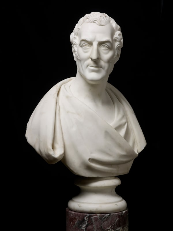 Attributed to Henry Weigall marble Portrait bust of Arthur Wellesley, 1st Duke of Wellington currently for sale at Philip mould & company