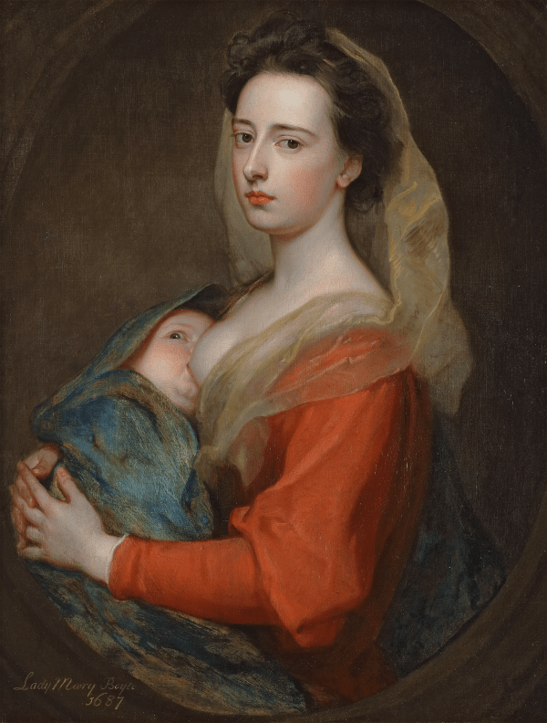 Godfrey Kneller, Portrait of Lady Mary Boyle nursing her son Charles, 1690