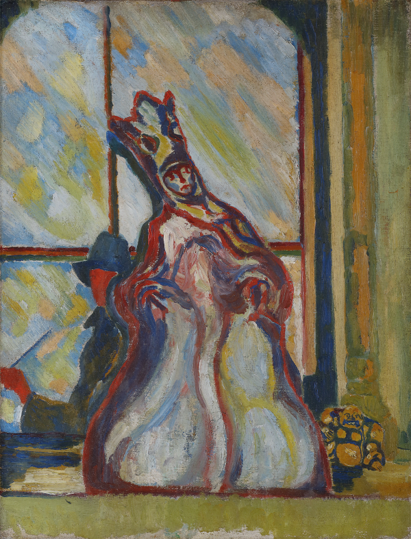 Henri Gaudier-Brzeska, A Study of the Plaster for Maria Carmi as Madonna, with self-portrait, c. 1912