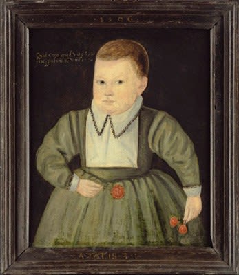 English School, Portrait of a Three Year Old Boy, 1596