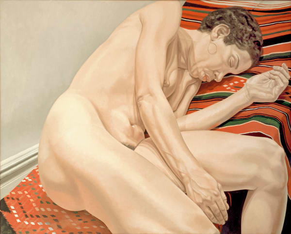 Philip Pearlstein, Female Model Reclining on Indian Rug, 1974
