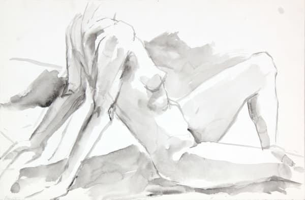 Philip Pearlstein, Female Model Leaning Back, ND