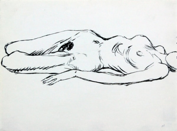 Philip Pearlstein, Reclined Female Model, ND
