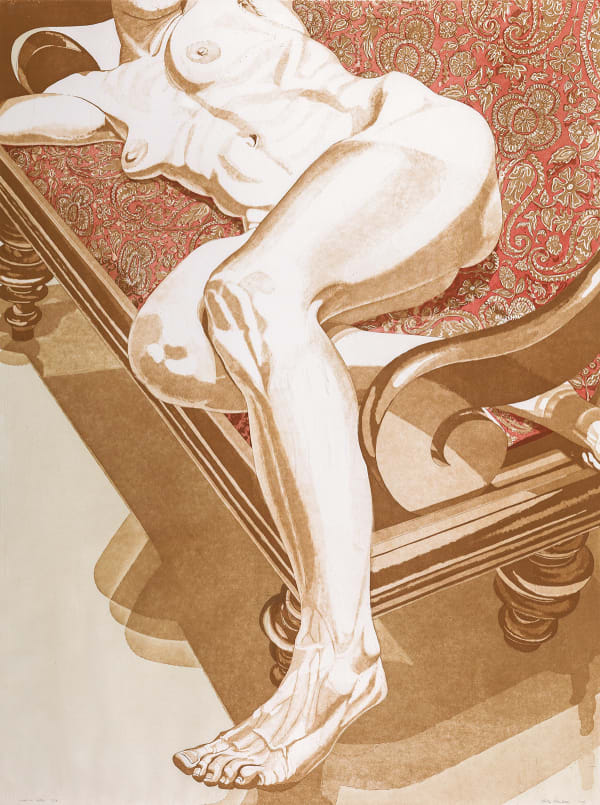 Philip Pearlstein, Nude on Settee, 1978
