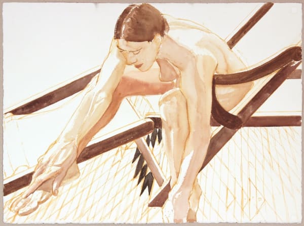 Philip Pearlstein, Untitled (Study for 'Model on Beach Chair'), 2003