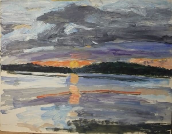 Philip Pearlstein, Sunset Over Sea #2, 1955