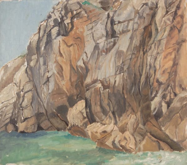 Philip Pearlstein, Cliff at Massa Lubresne (I), 1973