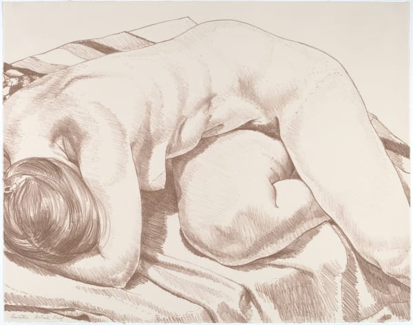 Philip Pearlstein, Nude Curled Up, 1969