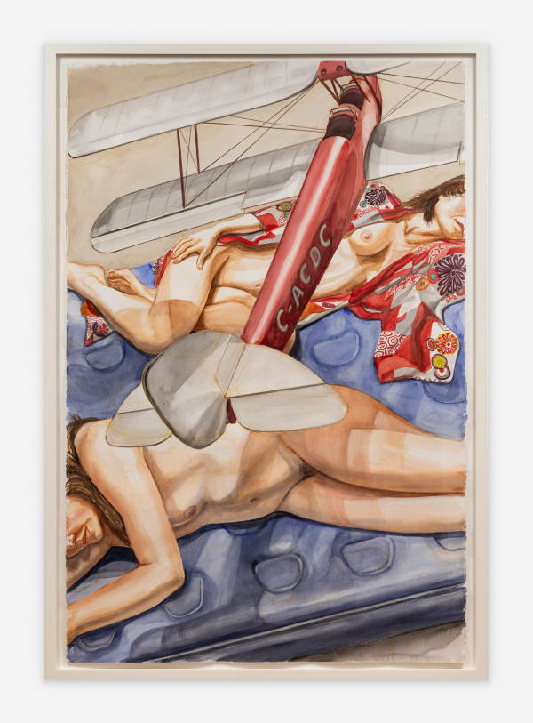 Philip Pearlstein, Models Lying Down with Model Airplane, 2013