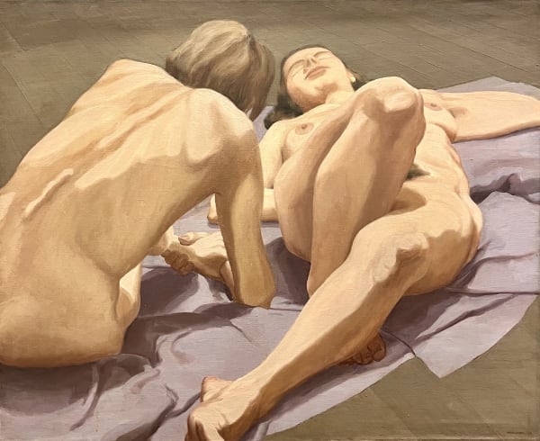 Philip Pearlstein, Two Female Nudes on Floor, 1963