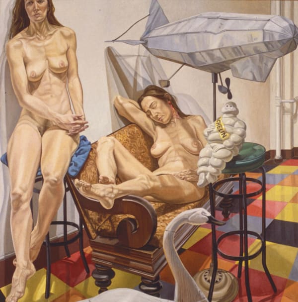 Philip Pearlstein, Models and Blimp, 1991
