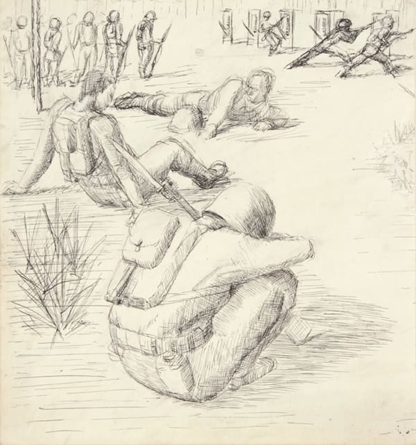 Philip Pearlstein, Training in Florida V, 1943