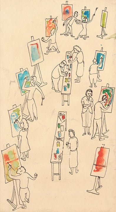 Philip Pearlstein, Saturday Art Class at Carnegie, 1946-49