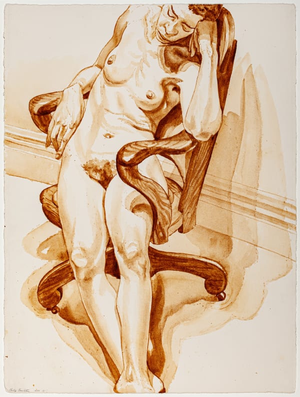 Philip Pearlstein, Female Model on a Chair, 1979