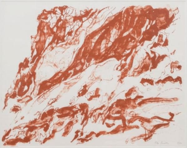 Philip Pearlstein, Cliff on the Amalfi Coast, 1959