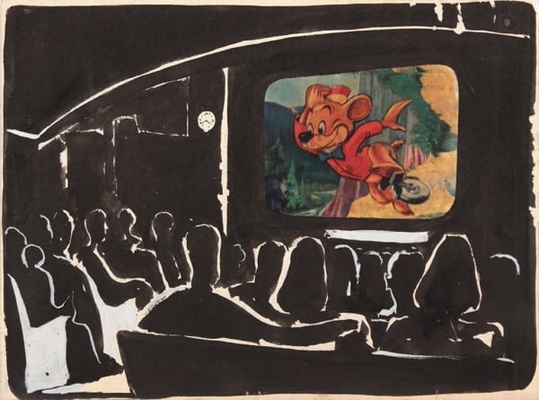 Philip Pearlstein, At the Movies, 1946-49