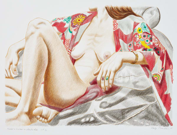 Philip Pearlstein, Model in Kimono on Plastic Chair, 2001
