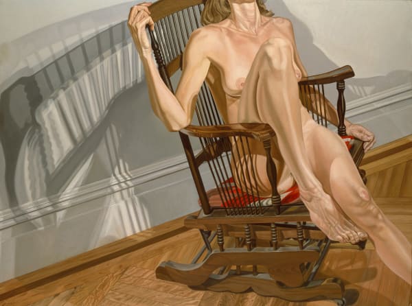 Philip Pearlstein, Female Model on Platform Rocker, 1977–1978