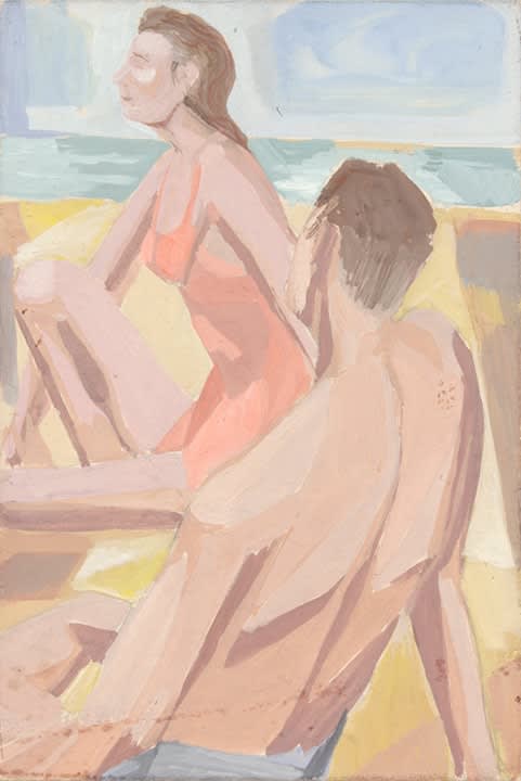 Philip Pearlstein, Untitled (At the Beach), 1946-49