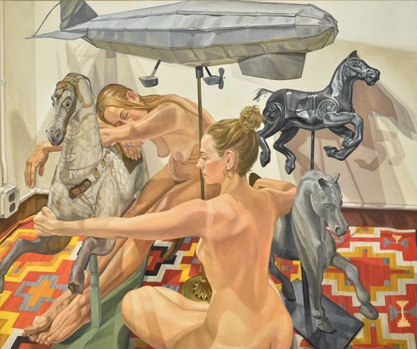 Philip Pearlstein, Zeppelin and Horses #1, 1995