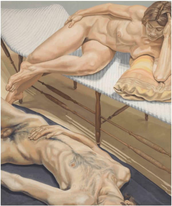 Philip Pearlstein, Male and Female Nudes Reclining, 1970