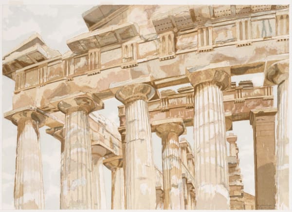 Philip Pearlstein, Temple at Paestum, 1983