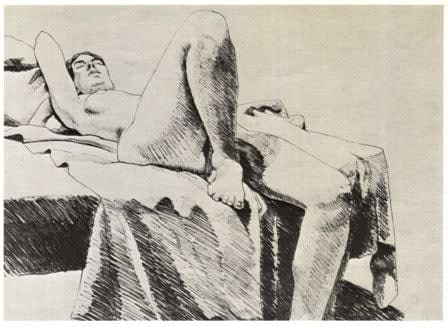 Philip Pearlstein, One Leg Up, 1968