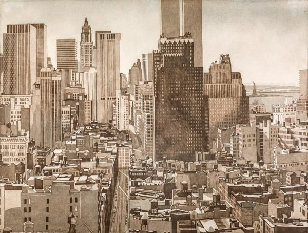 Philip Pearlstein, View Over SoHo, Lower Manhattan, 1978