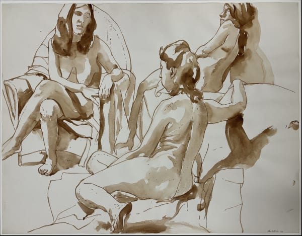 Philip Pearlstein, Three Models, Two Sitting, 1966