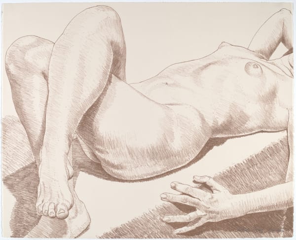 Philip Pearlstein, Nude Lying with Crossed Legs, 1969