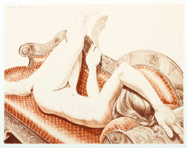 Philip Pearlstein, Nude on Empire Sofa, 1978
