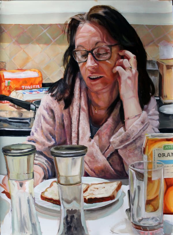 Dawn Blatherwick Self portrait Dawn Blatherwick, 2023 Oil on paper 57 x 78 cm 22 1/2 x 30 3/4 in