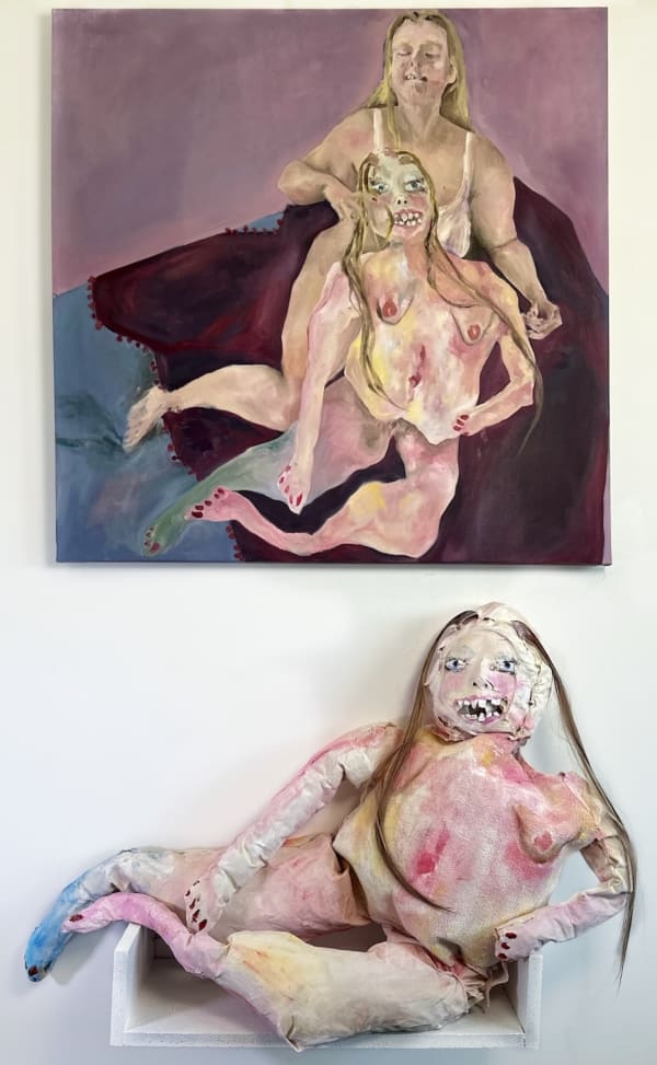 Gracie House Self Portrait, Laid Bare , 2025 Oil on calico & mixed media soft sculpture 155 x 100 x 22.5 cm