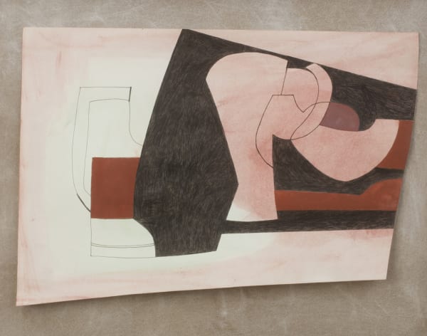 Ben Nicholson, Pink, Red and Black, 1978