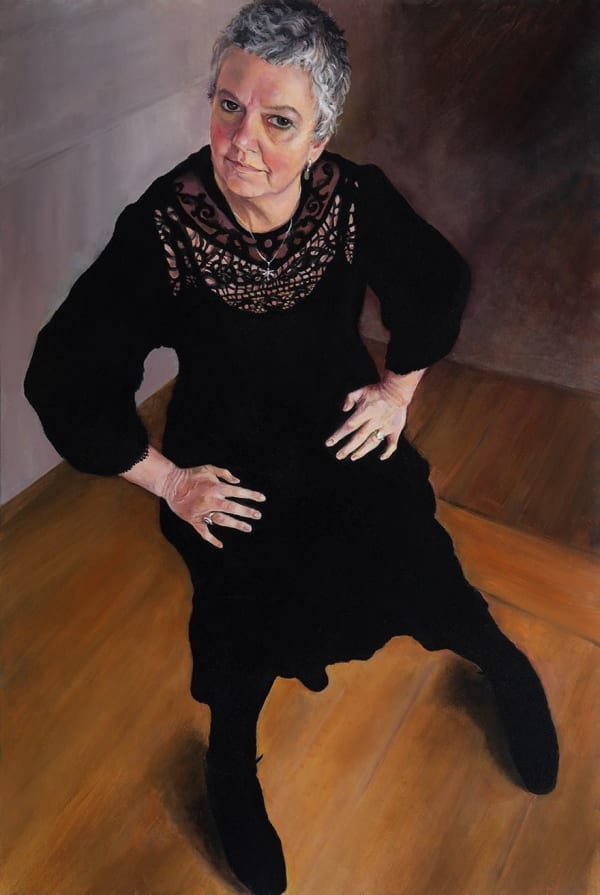 Sue Burns Chemo Curls, 2019 Oil 90 x 60 cm 35 3/8 x 23 5/8 in