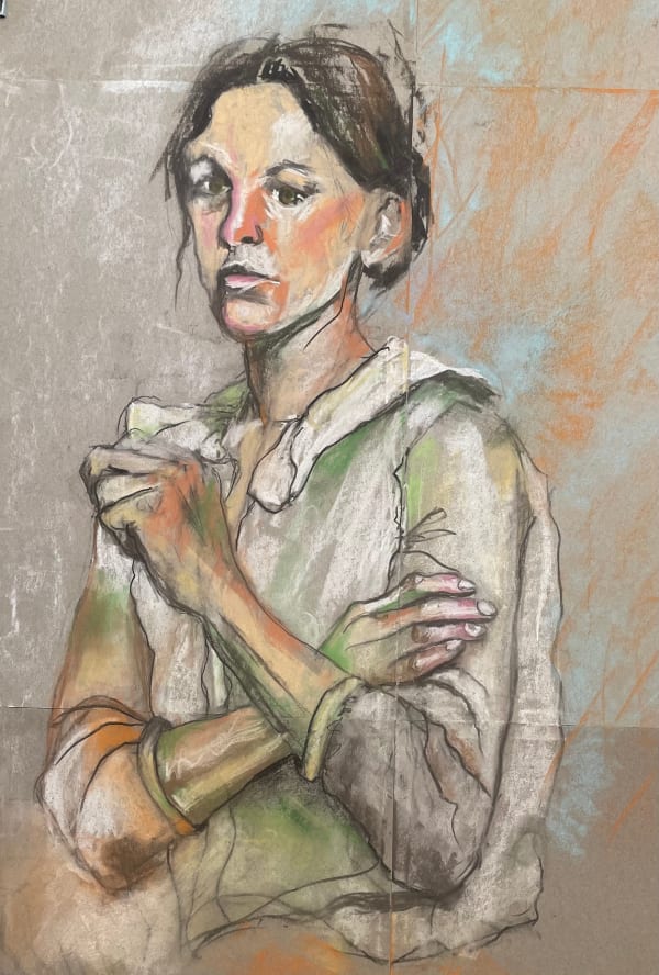 Mary Pedder Small Self, 2022 Soft pastel 70 x 50 cm 27 1/2 x 19 3/4 in