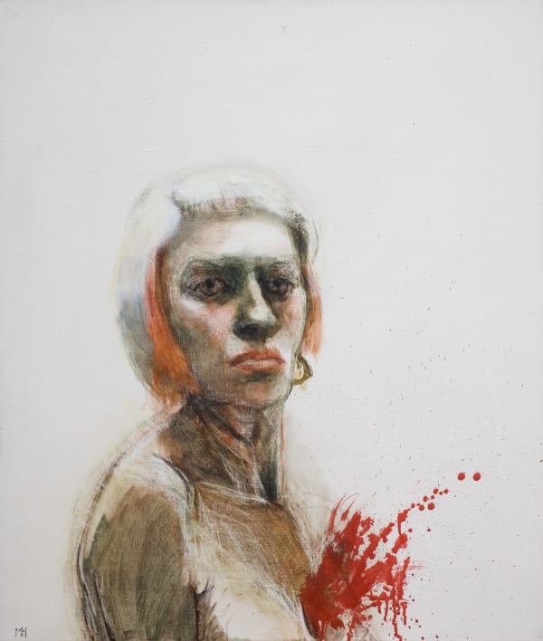 Marcelle Hanselaar, Self-Portrait with Exploding Chest, 2008