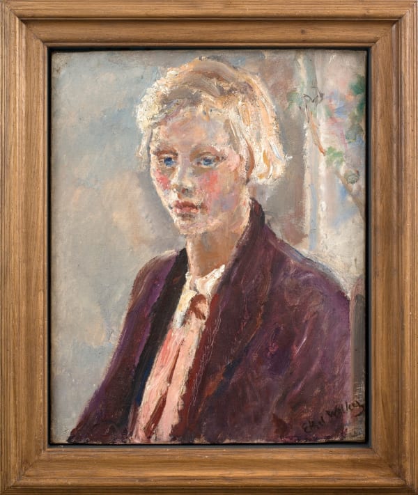 Dame Ethel Walker, Blonde Girl in a Purple Jacket, 1935, c.