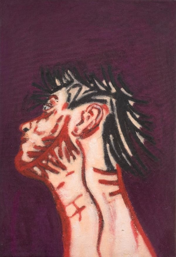 Tony Bevan, Self Portrait Neck, 1988