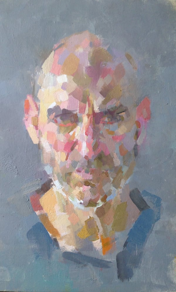 Luis Morris Me Head On, 2022 Oil on plywood 23 x 15 cm 9 x 5 7/8 in