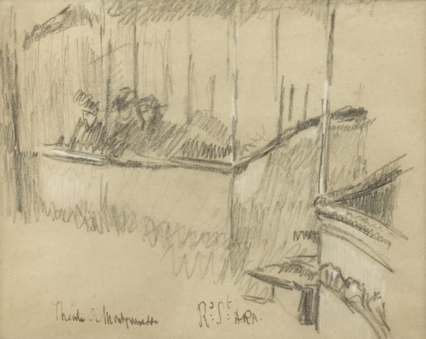 Walter Sickert, Théâtre de Montparnasse, 1906, c.