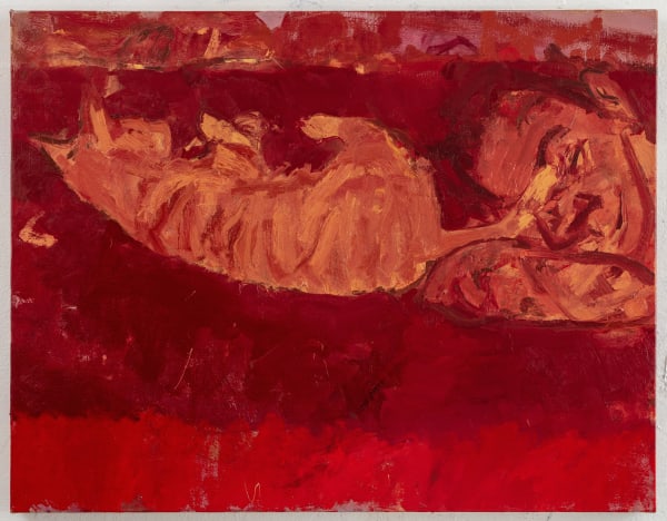 Michael Ajerman Whiplash , 2021-22 Oil on linen 92 x 71 cm 36 1/4 x 28 in