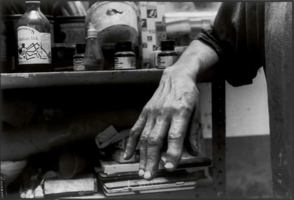 Nicola Bensley, Hand of Frank Auerbach, 2015