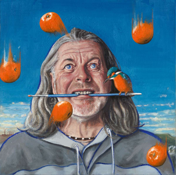 Michael Tomlinson That Was Then This Is Now, Lockdown Self-Portrait III, 2023 Oil on Canvas