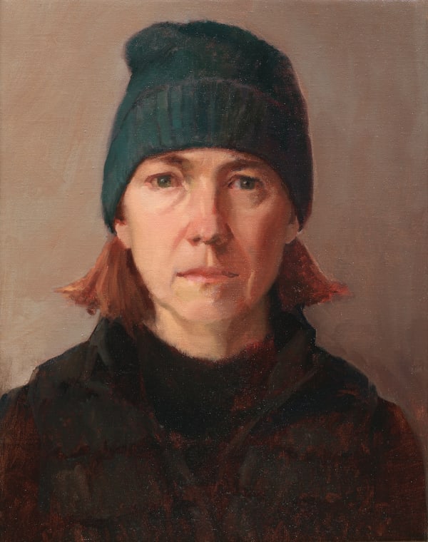 Julie Saddi Winter Blues, 2025 Oil on linen canvas 46 x 35.5 x 1 cm 18 1/8 x 14 x 3/8 in