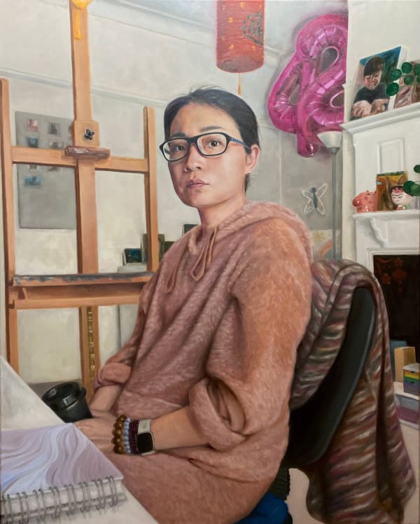 Han Han Keep Calm and Carry On, 2023 Oil on canvas 76 x 61 cm 29 7/8 x 24 in