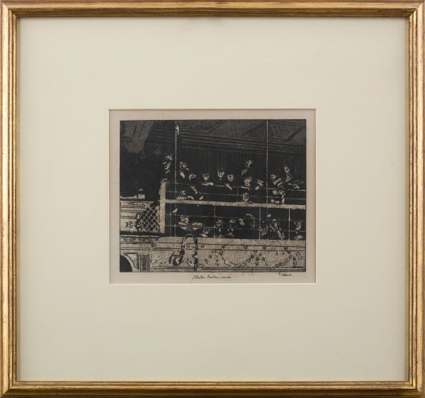 Noctes Ambrosianæ, c. 1908 Etching and aquatint on wove paper Plate: 21.8 x 25.3 cm / 8 1/2 x 10 in Sheet: 31.7 x 45 cm / 12 1/2 x 17 3/4 in Third state (of three); Edition 30 of 50 Sold